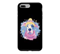 Great Dane Dog Lover Winter Scarf Floral Puppy Graphic With Case for iPhone 7 Plus/8 Plus
