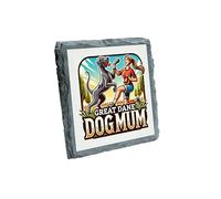 Great Dane Dog Mum Slate Coaster - Fun & Playful Dog Lover Gift for Her, Perfect for Coffee Table Decor (slco-kf25-596)
