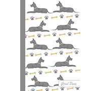 Great Dane: Dog Notebook | Cute, Funny Diary | (Great Dane Dogs Lovers) Journal | 6x9 | 110 Pages | Blank Lined Journal For Gift