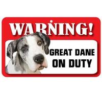 Great Dane Dog Pet Sign - Laminated Card