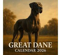 Great Dane: Dogs Calendar 2026