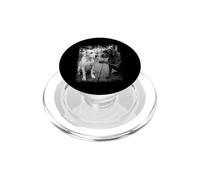 Great Dane Dogs Smoking Street Art Black White PopSockets PopGrip for MagSafe