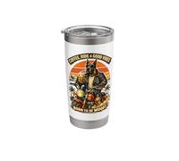 Great Dane Drinking ice Coffee on a Motorbike DIGOR Stainless Steel Insulated Tumbler