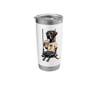 Great Dane Drinking ice Coffee on a Swing DIGOR Funny Stainless Steel Insulated Tumbler