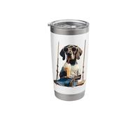 Great Dane Drinking ice Coffee on a Swing DIGOR Stainless Steel Insulated Tumbler