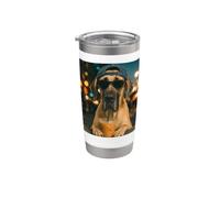 Great Dane Drinking Iced Coffee Funny Dog Lover Stainless Steel Insulated Tumbler