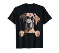 Great Dane Funny Peeking Pocket Puppy Dog Lover T-Shirt