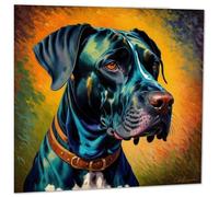 Great Dane Greeting Card - Dog illustration 145mm x 145mm