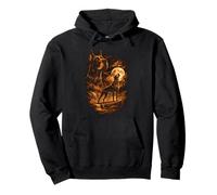Great Dane Howling Moon Dog Fantasy Forrest Wilderness Pullover Hoodie