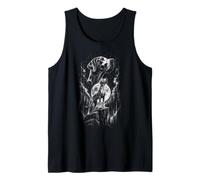 Great Dane Howling to The Moon Mystical Dog Art Tank Top