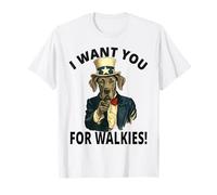 Great Dane I Want You For Walkies! Uncle Sam Dog Walking T-Shirt