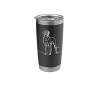 Great Dane Line Art Dogge Stainless Steel Insulated Tumbler