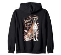 Great Dane mom Zip Hoodie