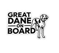 Great Dane On Board CAR VAN BOAT DECAL BUMPER/WINDOW STICKER