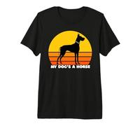 Great Dane Owner, Funny Great Dane Mom, My Dog's A Horse Premium T-Shirt
