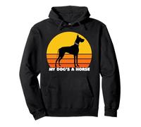 Great Dane Owner, Funny Great Dane Mom, My Dog's A Horse Pullover Hoodie