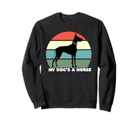 Great Dane Owner, Funny Great Dane Mom, My Dog's A Horse Sweatshirt