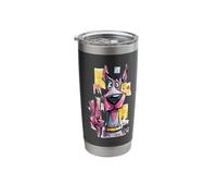 Great Dane Peace Graffiti Pop Character Graphic Art Dog Stainless Steel Insulated Tumbler