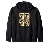 Great Dane Photo Booth Pooch Portraits Canine Style Zip Hoodie