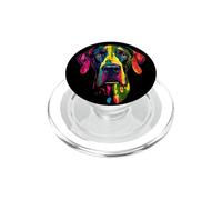 Great Dane Popart Dogs Rainbow Colors German Boarhound PopSockets PopGrip for MagSafe