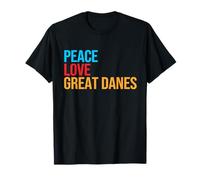 Great Dane Shirt Peace Love Great Dane T-Shirt
