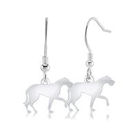 Great Dane Silhouette Silver Earrings