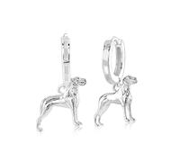 Great Dane Silver Earrings