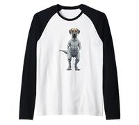 Great Dane T Rex Funny Dinosaursaur Raglan Baseball Tee