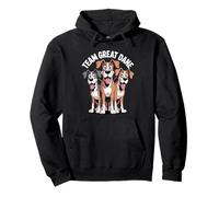 Great Dane Team Cute Cartoon for Dog Mom & Dad Owners Pet Pullover Hoodie