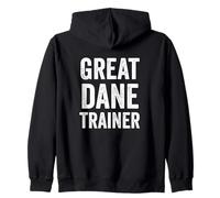Great Dane Trainer Dog Lover Zip Hoodie