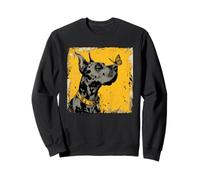Great Dane with Butterfly | Friendship Between Dog & Nature Sweatshirt