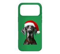 Great Dane With Santa Hat Christmas Xmas Dog Owner Mom Dad Case for iPhone 17 Pro Max