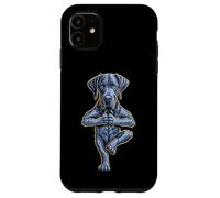 Great Dane Yoga Puppy Dog Funny Dogs Tree Pose Vrikshasana Case for iPhone 11