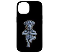 Great Dane Yoga Puppy Dog Funny Dogs Tree Pose Vrikshasana Case for iPhone 14