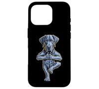 Great Dane Yoga Puppy Dog Funny Dogs Tree Pose Vrikshasana Case for iPhone 16 Pro