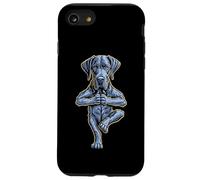 Great Dane Yoga Puppy Dog Funny Dogs Tree Pose Vrikshasana Case for iPhone SE (2020) / 7/8