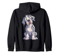 Great Danes Dogs Dog Great Dane Zip Hoodie