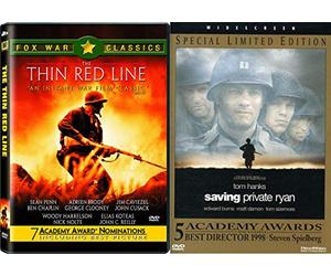 Great Directors Focus on World War II - Terrence Mallick's Thin Red Line & Steven Spielberg's Saving Private Ryan 2-DVD Bunddle