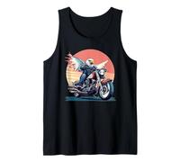 Great Eagle with Motorcycle for Freedom Lovers and Rider Tank Top