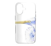 great egret watercolor bird wildlife portrait Case for iPhone 17