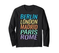 Great European Capitals Travel T-Shirt Long Sleeve T-Shirt