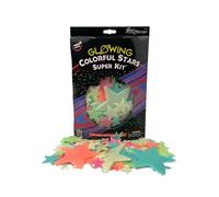 Great Explorations: Colorful Stars Super Kit, Glow In The Dark Ceiling Stars. 150 Pieces in an assortment of sizes and colors