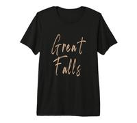 Great Falls Montana Vintage Elegant Design Premium T-Shirt