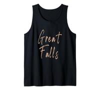 Great Falls Montana Vintage Elegant Design Tank Top