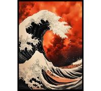(Great Fire Wave) - 100ct Textured Matte TCG/MTG Card Art Sleeves