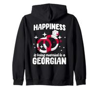 Great Georgian Marriage Wear Georgia Wife Husband Zip Hoodie