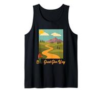Great Glen Way Retro Style Mountain Hiking Outdoor Graphic Tank Top