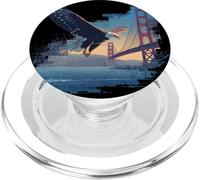 Great Golden Gate Bridge with Amazing Eagle Costume PopSockets PopGrip for MagSafe