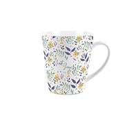 Great Gran Gift Mug - Yellow Floral Design Small Latte Mug - Ceramic Tea/Coffee Cup Presents for Her