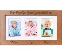 Great Grandchildren Personalised Engraved Triple picture photo frame 6"x4"